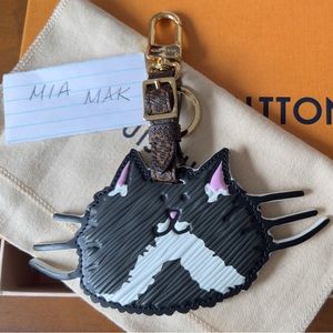 SOLD!!  EUC Louis Vuitton X Grace Coddington
Catogram Bag Charm & Key Holder